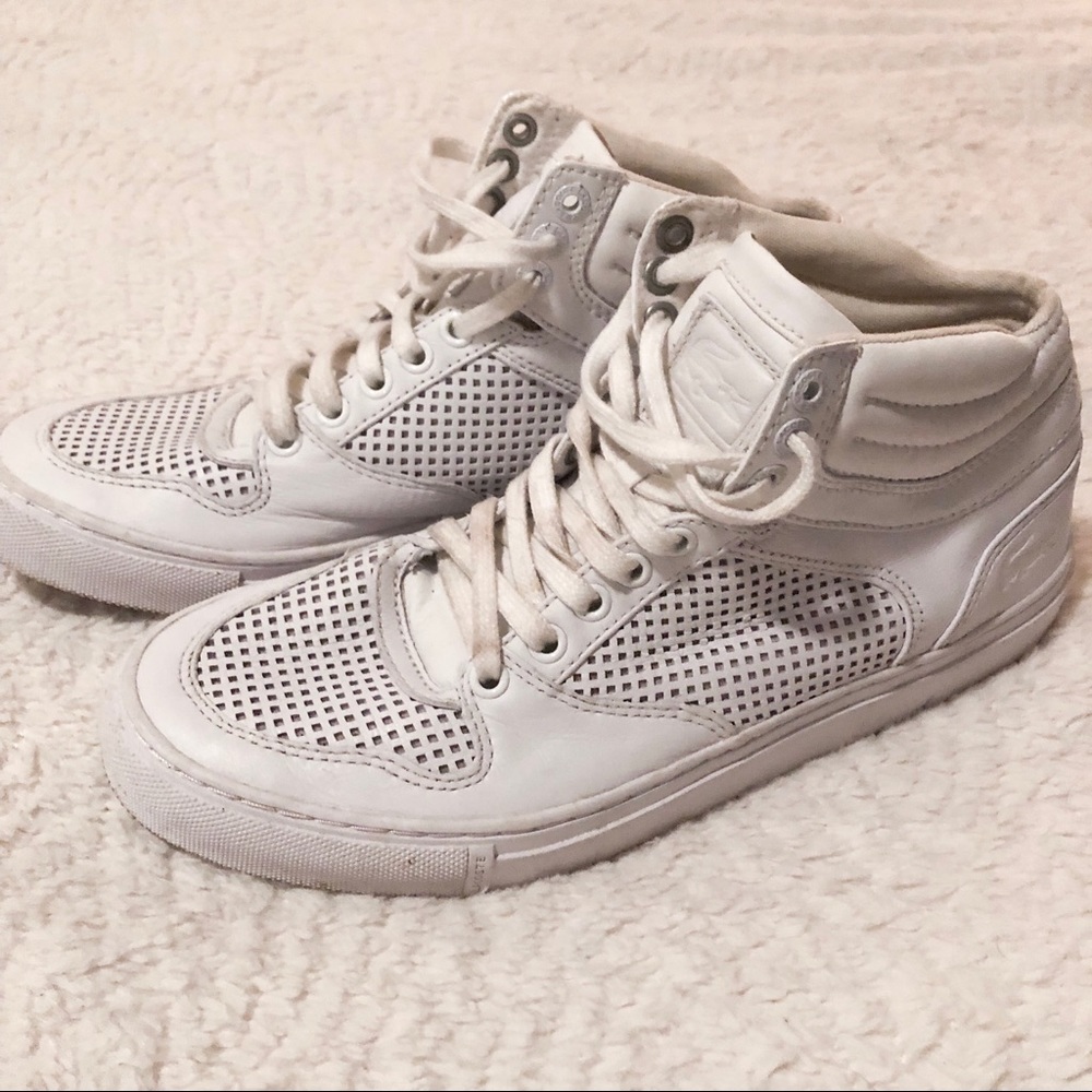 Lacoste High Top White Mens Shoes